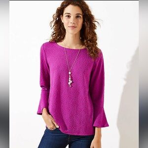 Loft Medium purple top